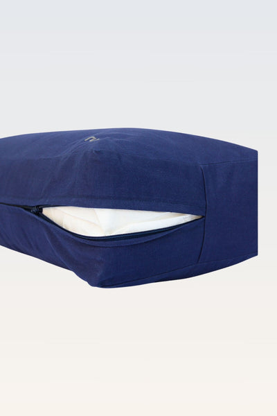 Cotton Yoga Bolster – Rectangular - Midnight