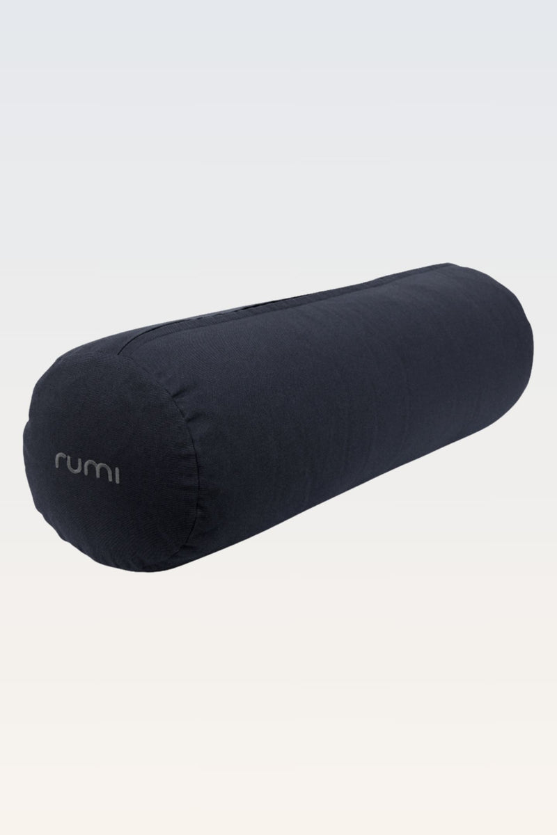 Cotton Yoga Bolster – Round - Graphite