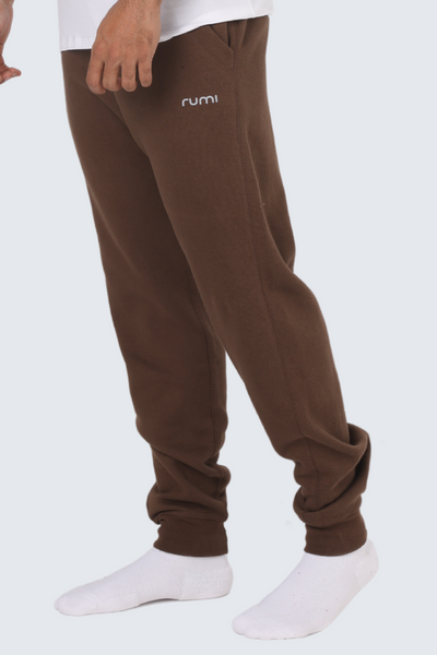 MU Moon Sweatpants Fleece Slim - Cocoa