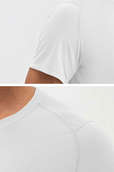 MU Sun Fit Tee Waffle - Snow