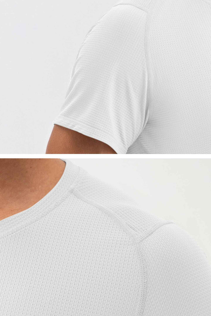 MU Sun Fit Tee Waffle - Snow