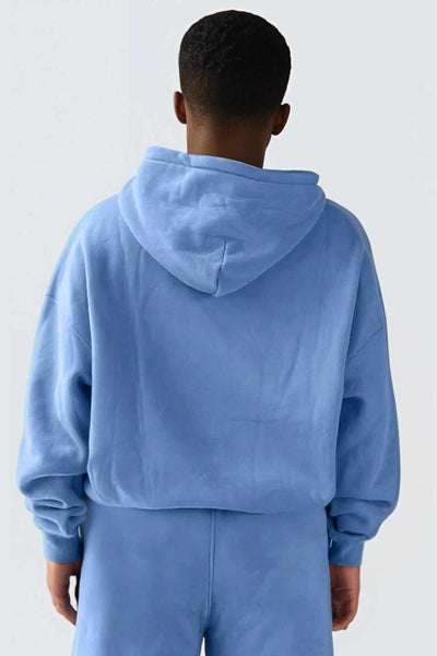 MU Moon Dento Sweatshirt Oversize Fleece + Hoodie - Ocean