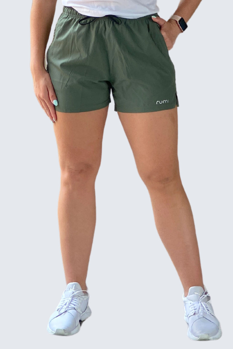 Rumi Earth WU StarAir Rush Shorts - Olive Deep