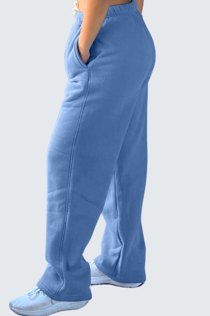 WU Moon Sweatpants Relaxed Open Fleece - Ocean