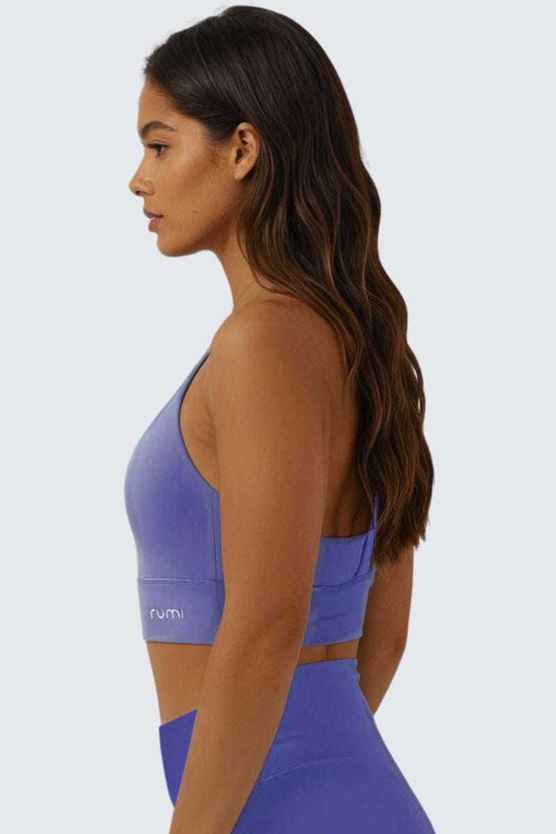 W SunSoft Stringy Crop Top Bra - Cobalt