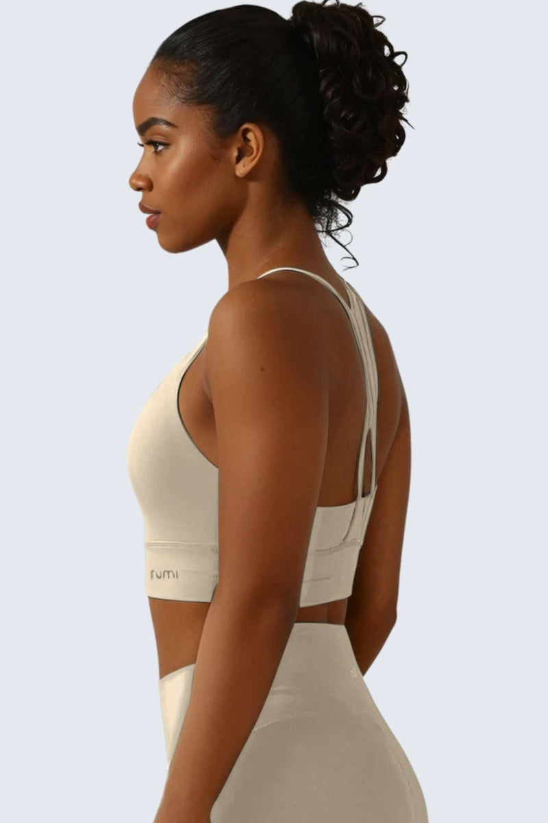 W SunSoft Stringy Crop Top Bra - Sand
