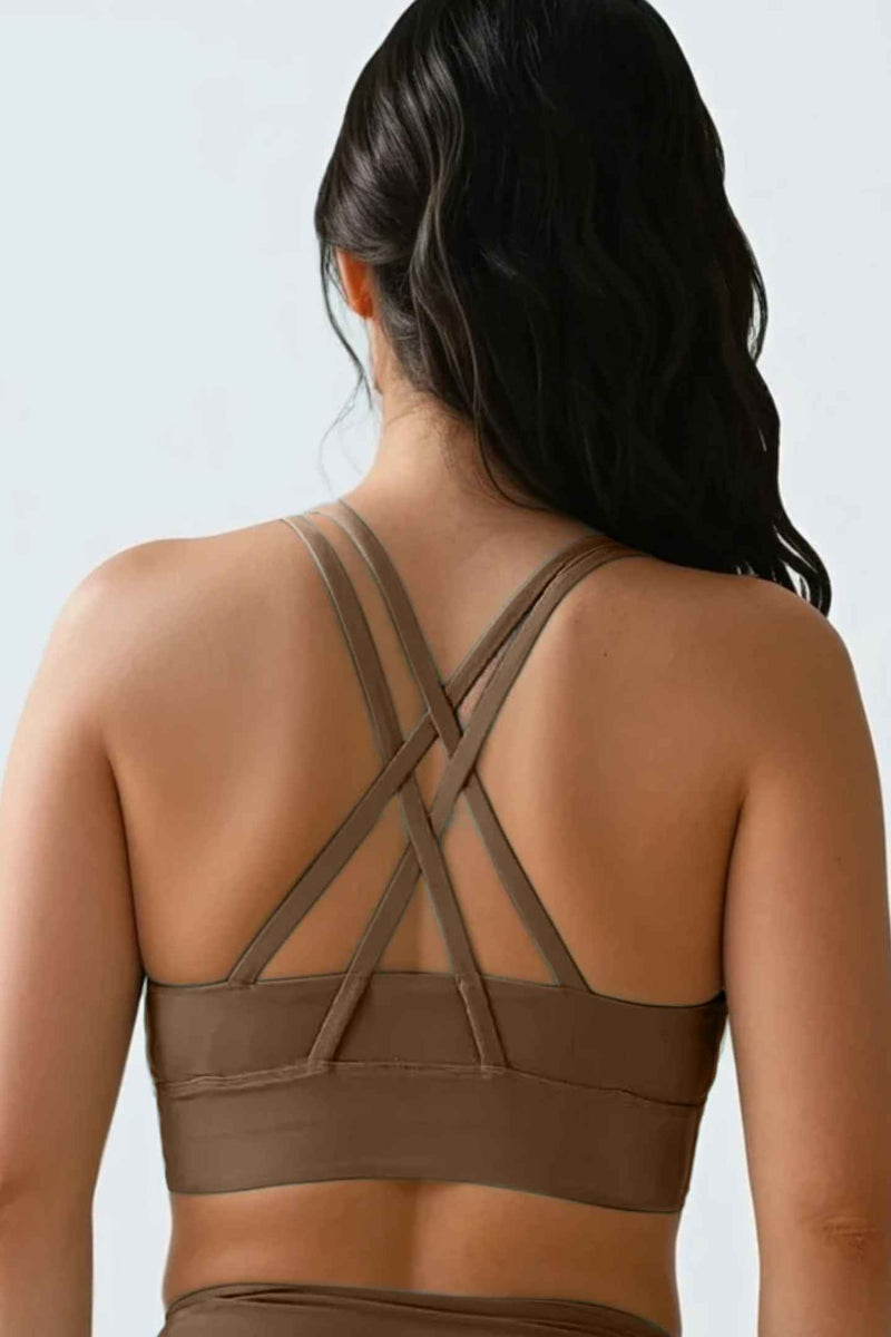 W SunSoft Stringy Crop Top Bra - Cocoa