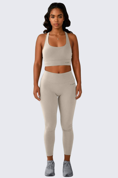 W SunSoft Stringy Crop Top Bra - Sand
