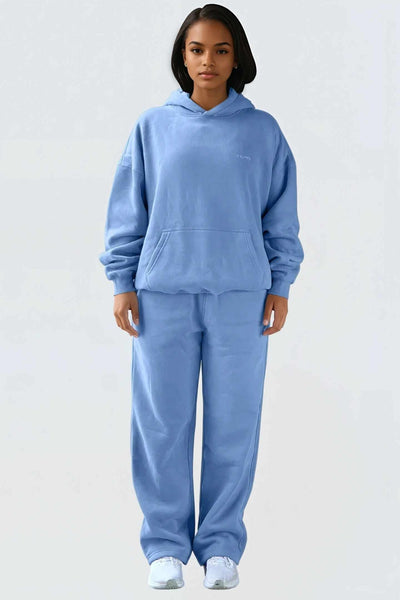 WU Moon Sweatpants Relaxed Open Fleece - Ocean