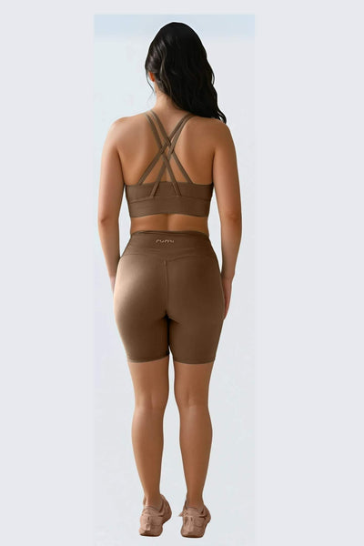 W SunSoft Stringy Crop Top Bra - Cocoa