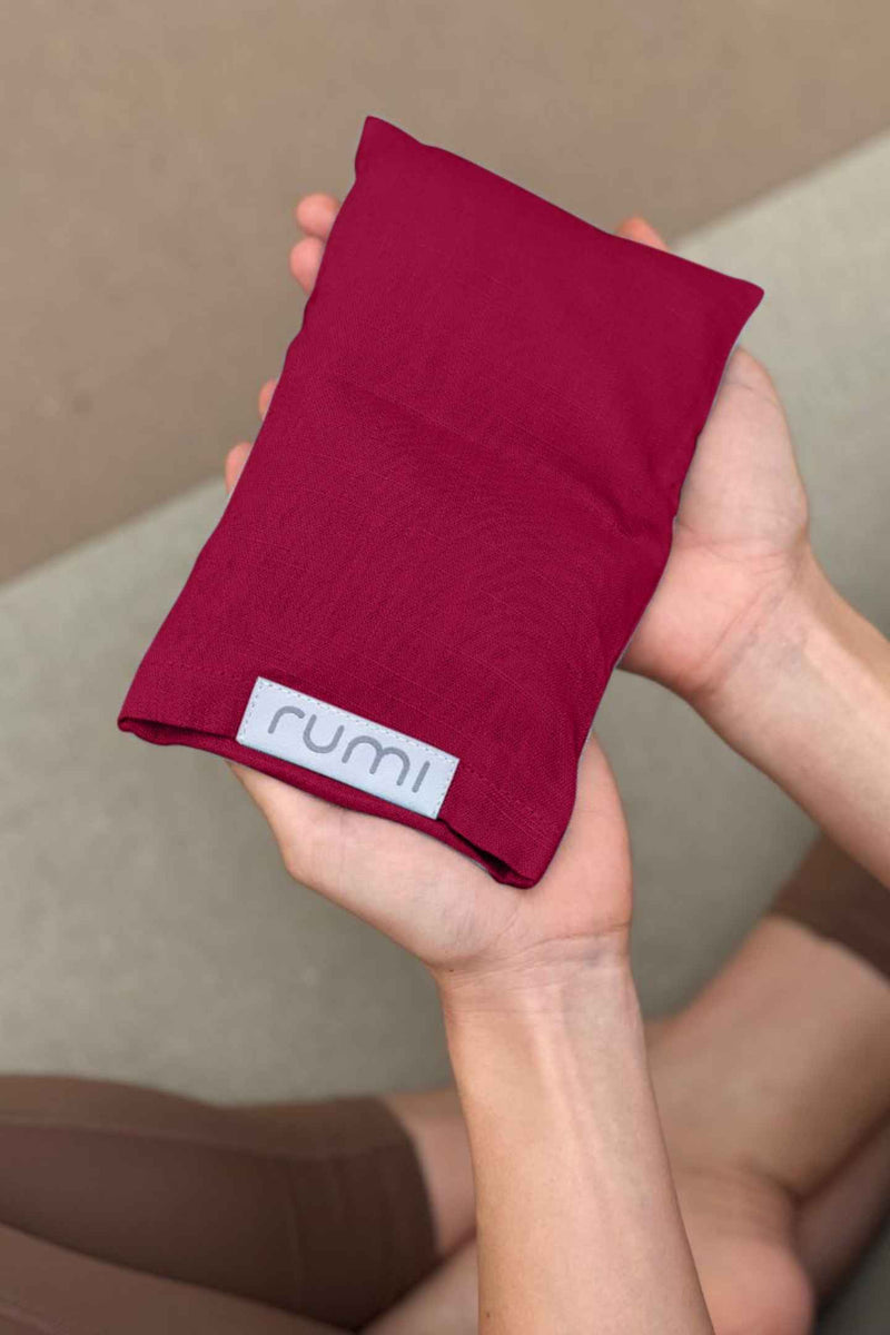 Rumi Eye Pillow Maroon