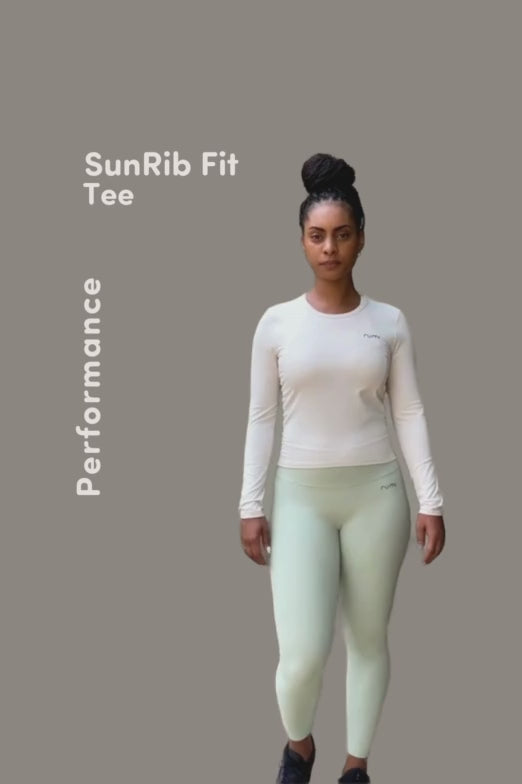 Rumi Earth - W SunRib Fit Tee Long-Sleeve - Snow - R128117