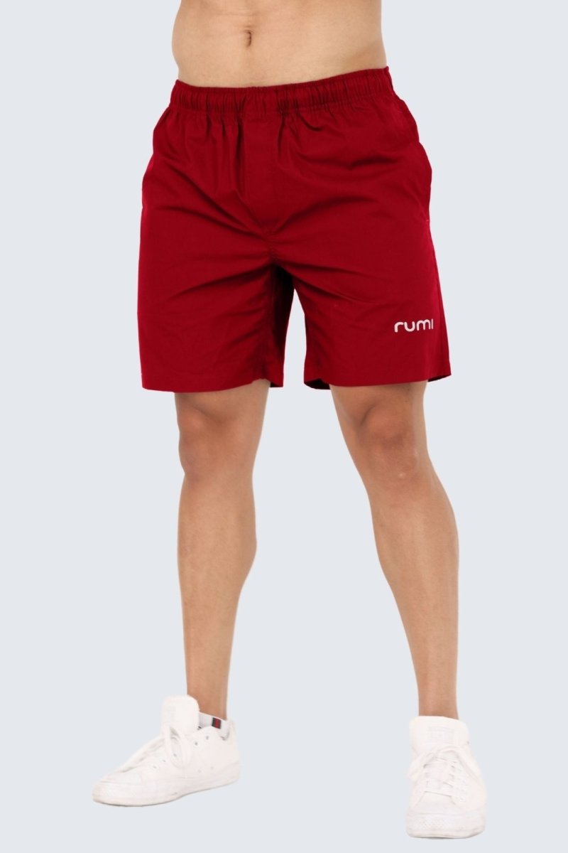 Rumi Earth - M Moon Beach Shorts - Scarlet - R514460STP - Men&