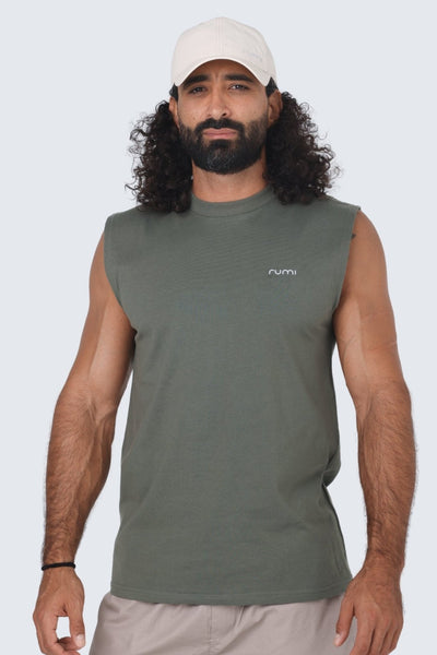 M Moon Tank - Olive Deep