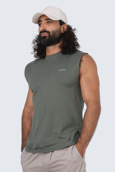 M Moon Tank - Olive Deep