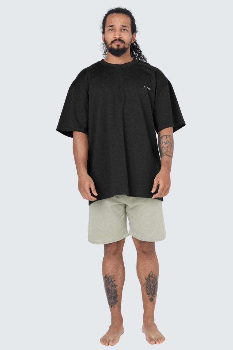 M Moon Tee Oversized Heavy - Black