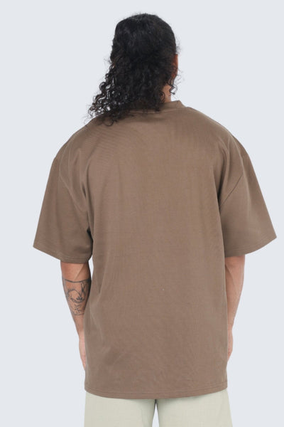 M Moon Tee Oversized Heavy -  Wood