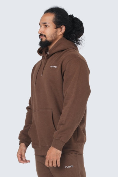 Rumi Earth - MU Moon Sweatshirt Fleece + Hoodie - Cocoa - R113210CAP - M - Tops