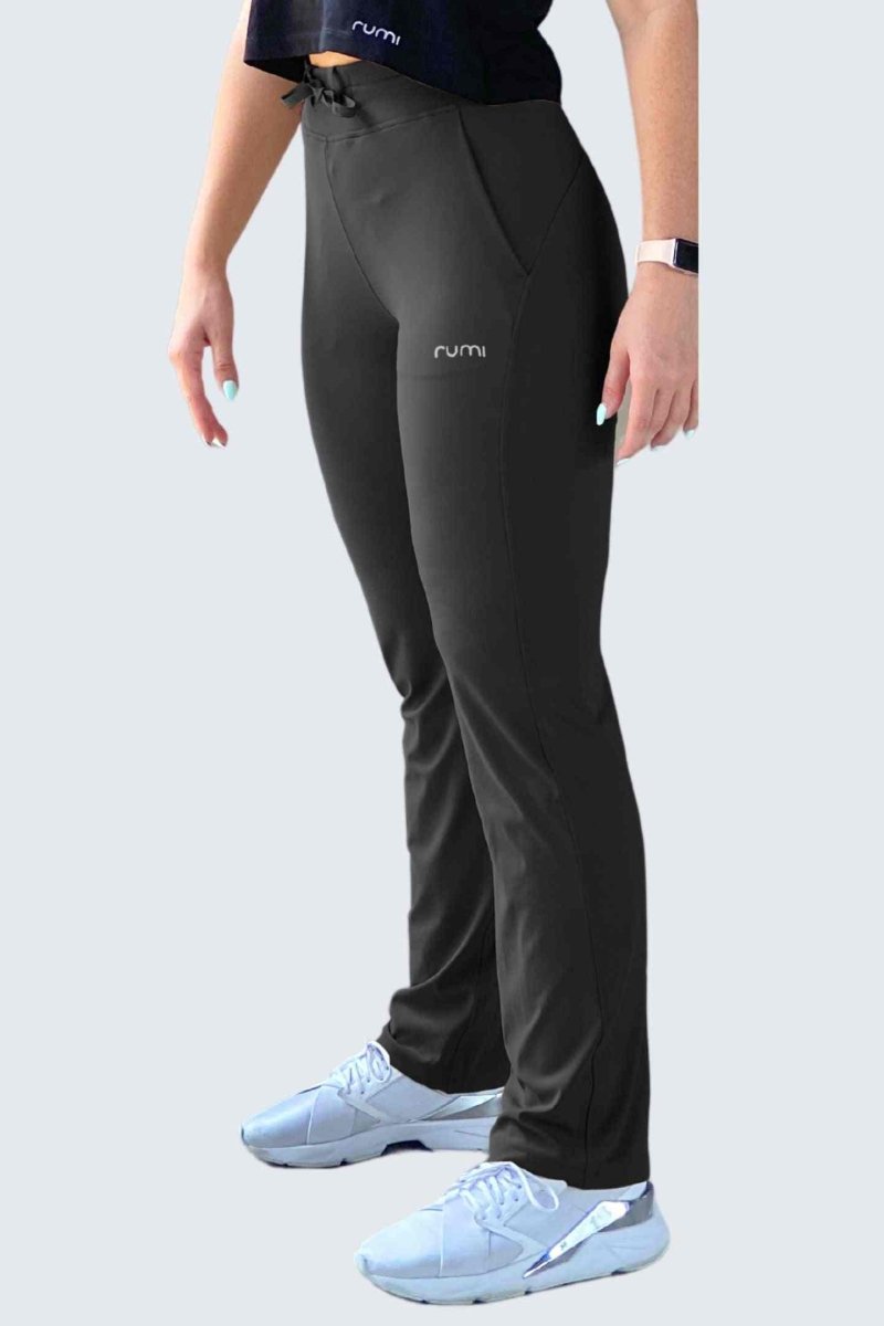 Rumi Earth - U SunSoft Joggers Open + Pockets 30" - Black - R124210BKP - Bottoms