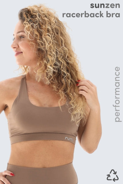 Rumi Earth - W Sun Racer - Back Bra - Wood - R128110WDP - Bras