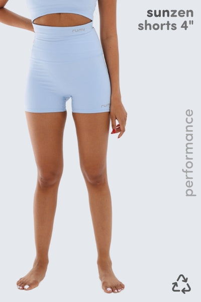 Rumi Earth - W Sun Zen Shorts 4” - Light Ocean - R124442LOP - Bottoms