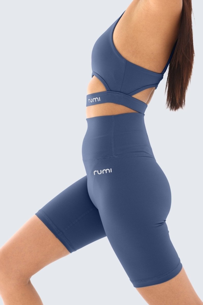 Rumi Earth - W Sun Zen Shorts 8” - Cobalt - R124440CTP - Bottoms