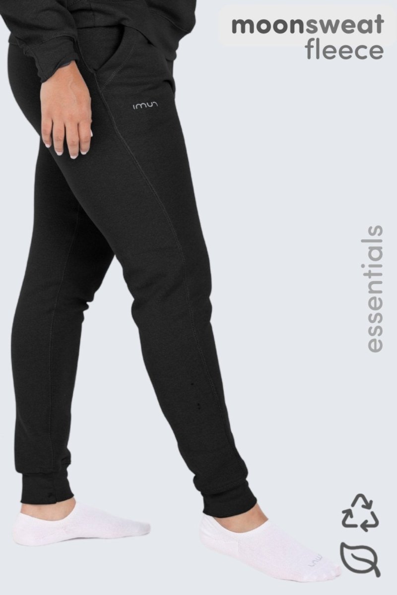 Rumi Earth - WU Moon Sweatpants Fleece Slim - Black - R514675BKP - Bottoms